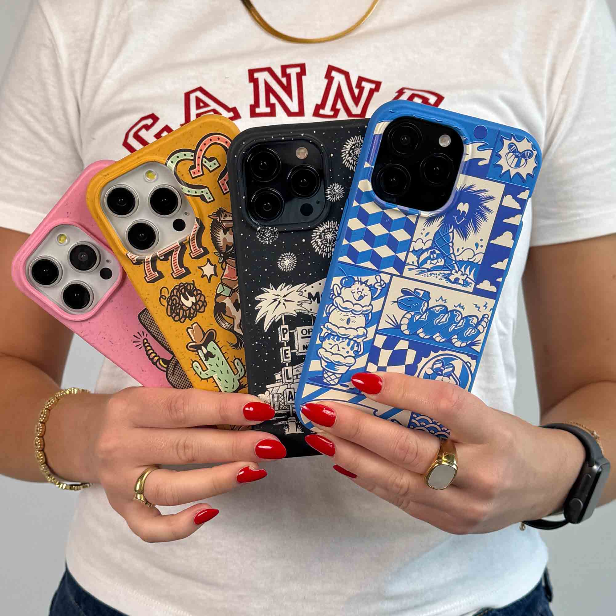 Coque iPhone 13 Mini Bleu Électrique Summer Blues - image 3