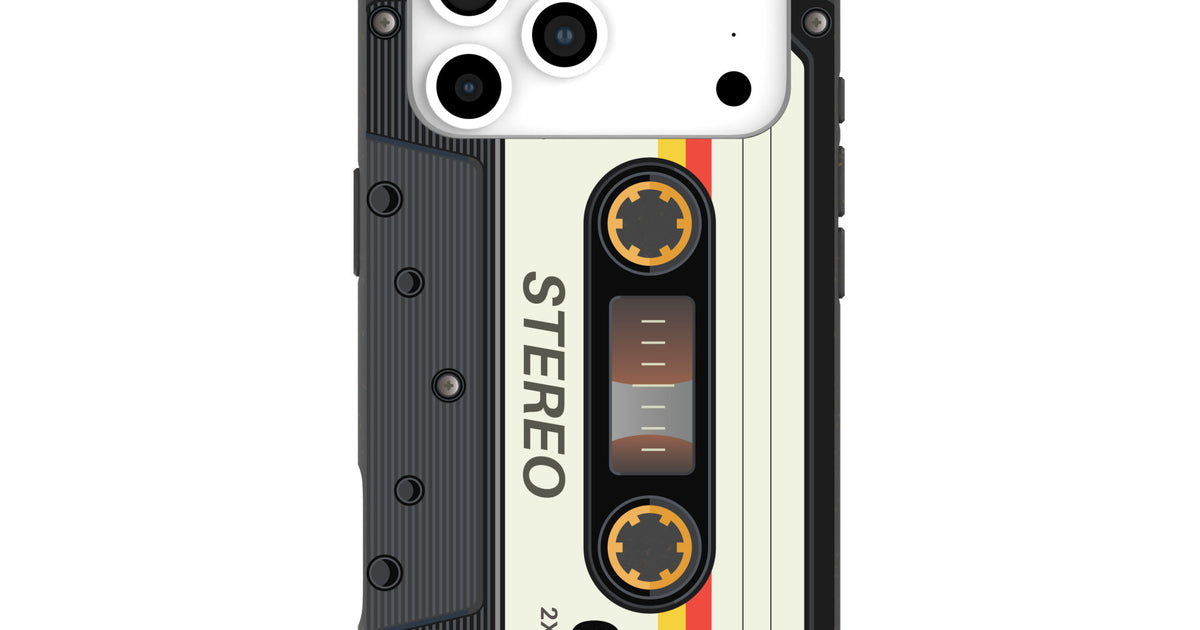 Black Cassette iPhone 17 Pro Max Case – Pela Case Black Cassette iPhone 17 Pro Max Case – Pela Case