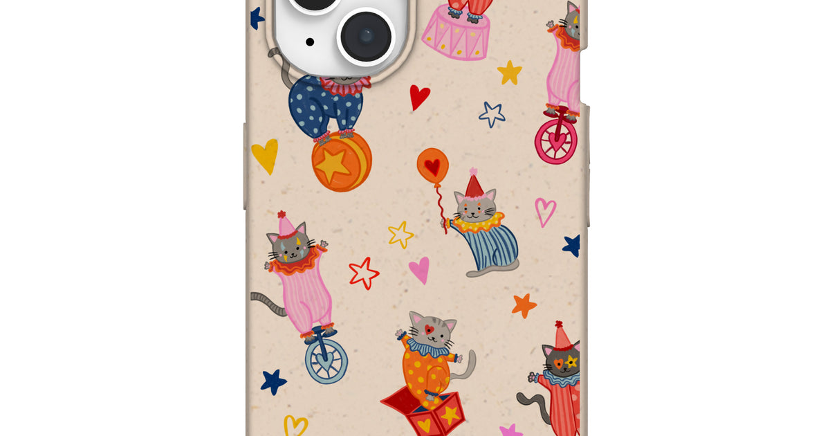 Seashell Cat Clowns iPhone 15 Case