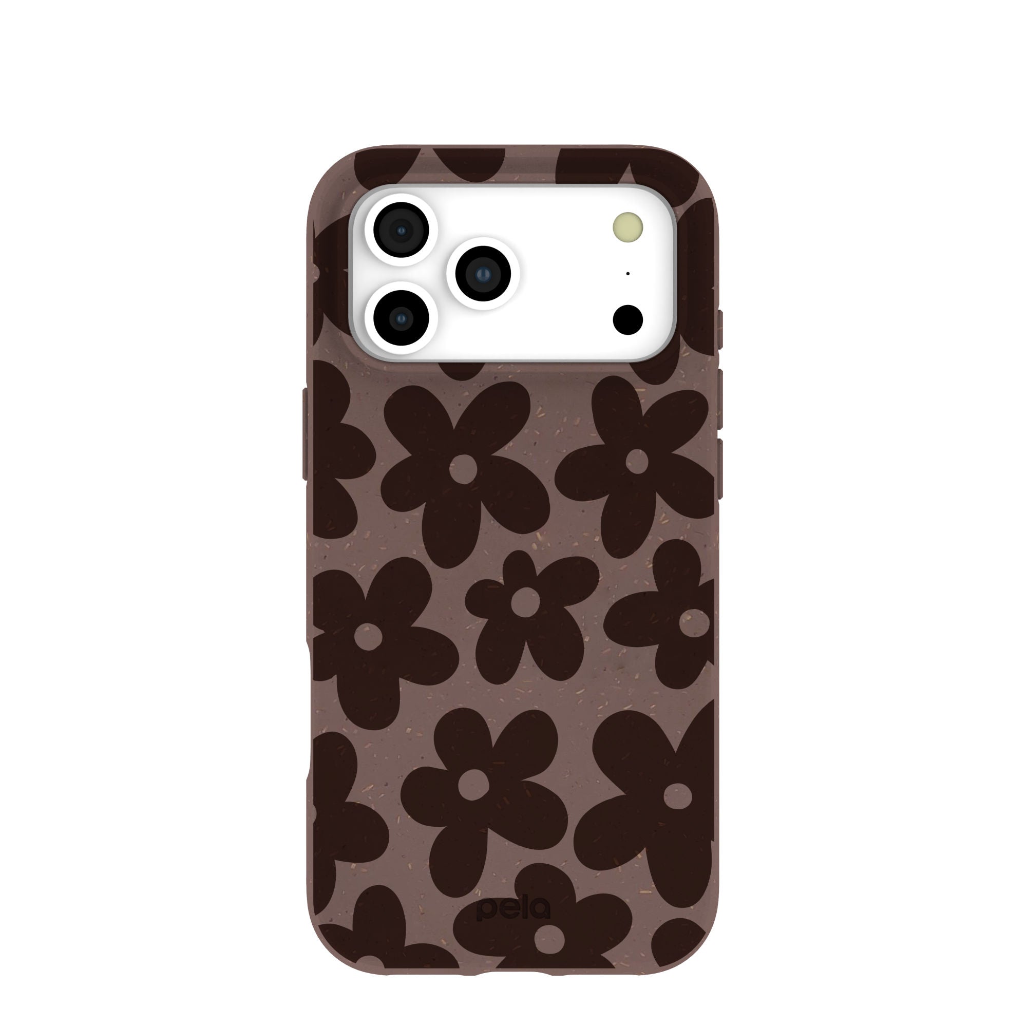 Chocolate Brown Earthy Blooms iPhone 17 Pro Max Case – Pela Case