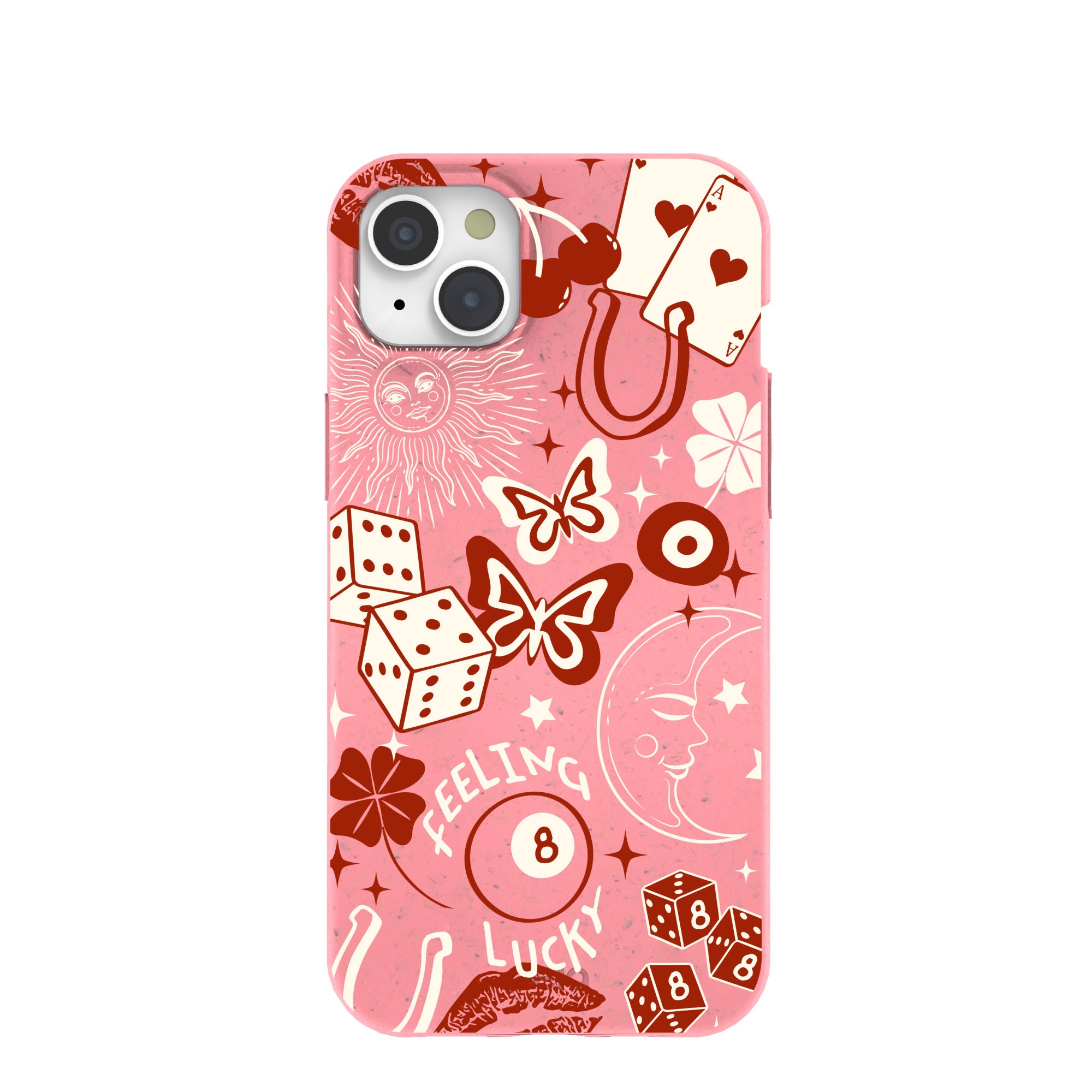 Bubblegum Pink Feeling Lucky iPhone 15 Plus Case – Pela Case