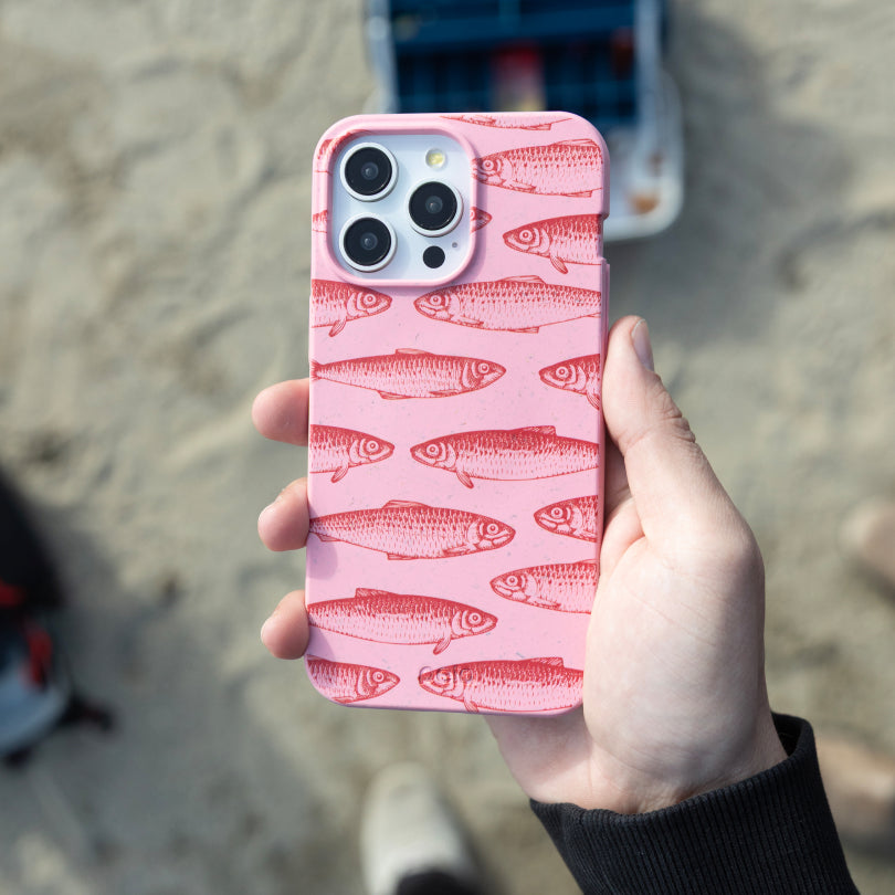 Bubblegum Pink Sardine Stream iPhone 16 Plus Case - image 2