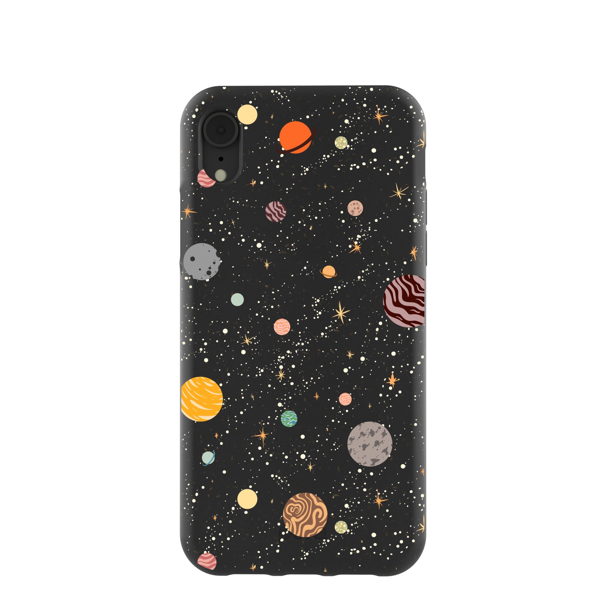Coque Galactic Glow noire pour iPhone XR