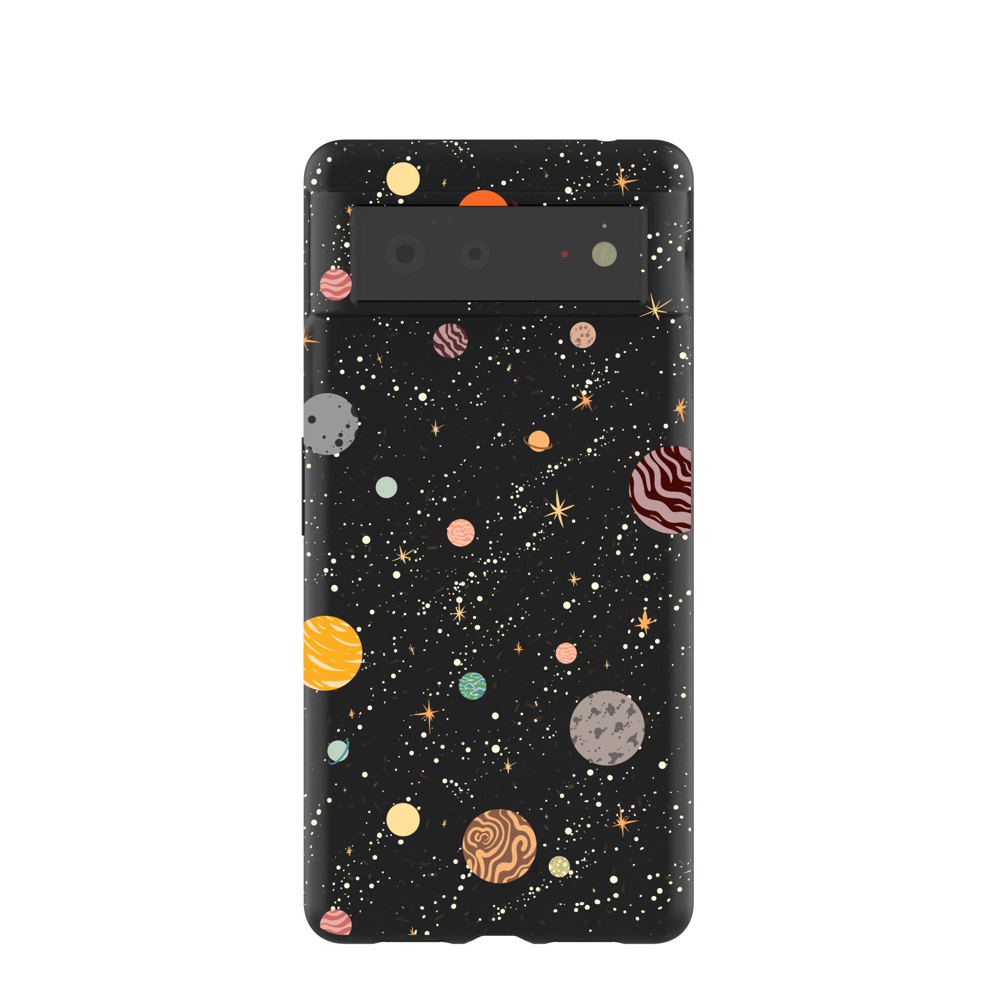 Coque noire Galactic Glow pour Google Pixel 6