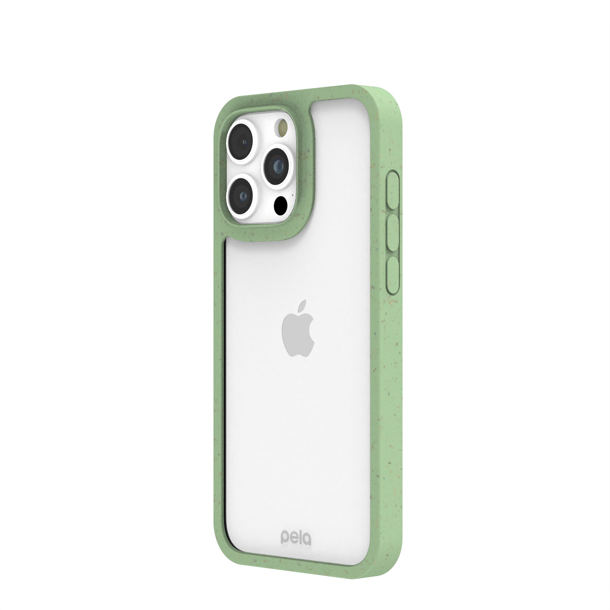 Clear iPhone 16 Pro Max Case with Sage Green Ridge