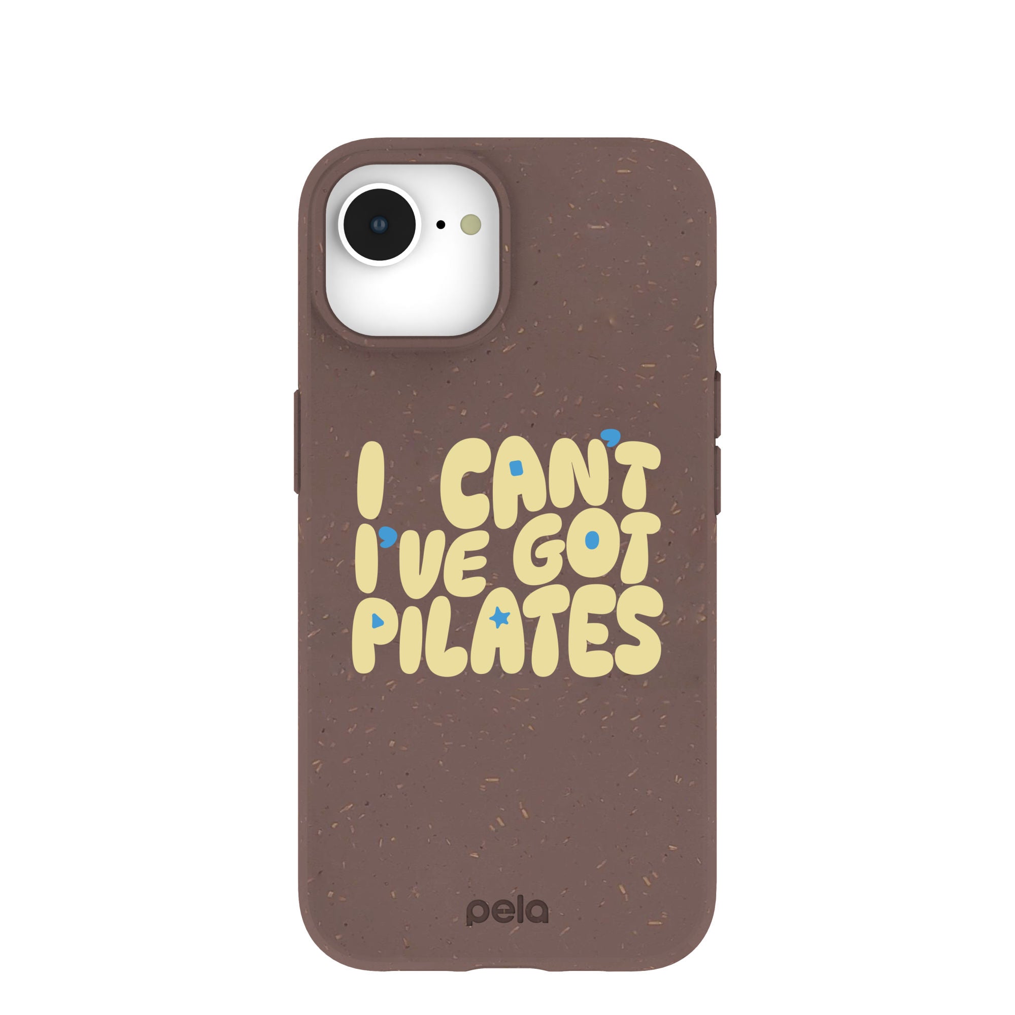 Chocolate Brown Ive got Pilates iPhone 16e/17e Case – Pela Case