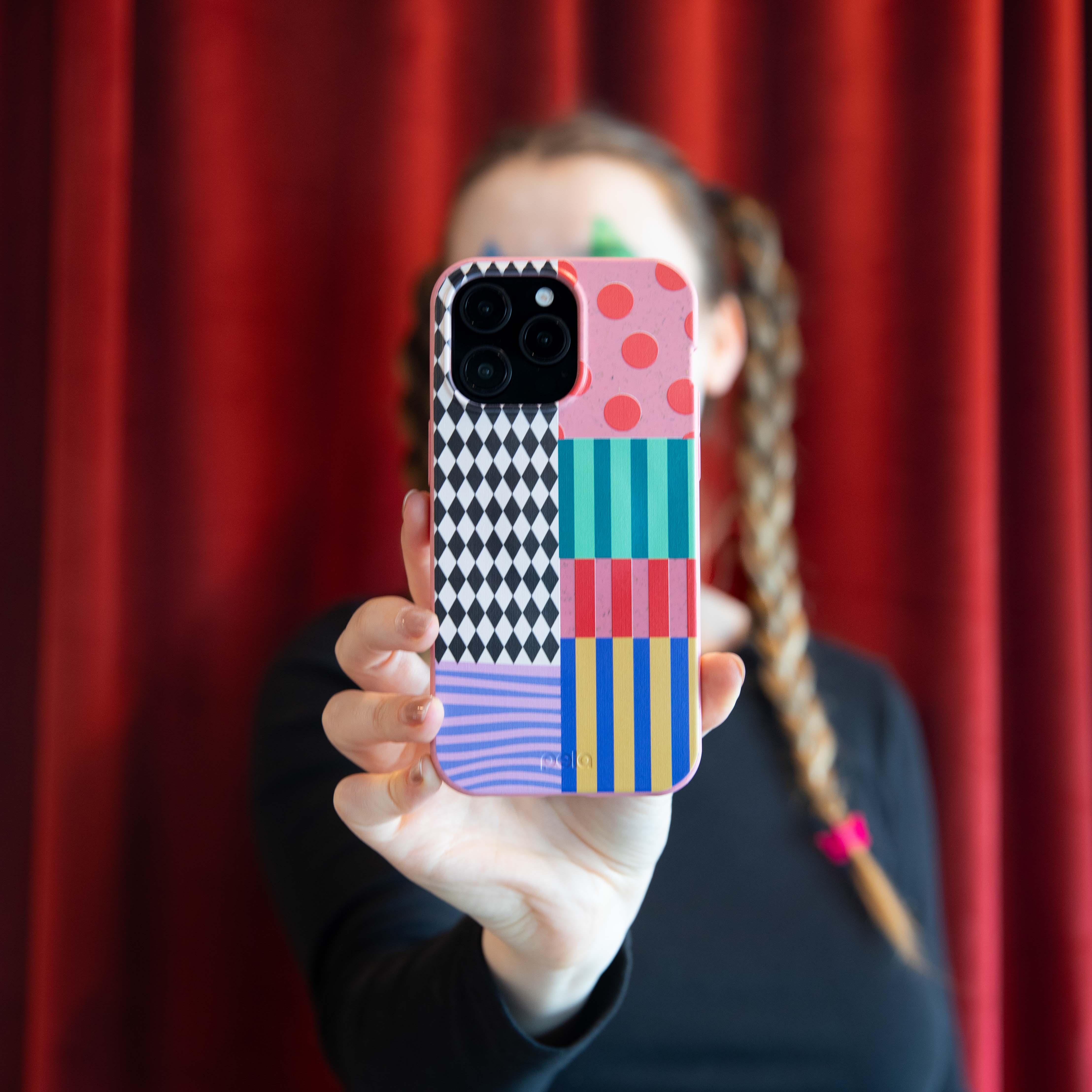 Bubblegum Pink Juggling Colors Samsung Galaxy S23 Case