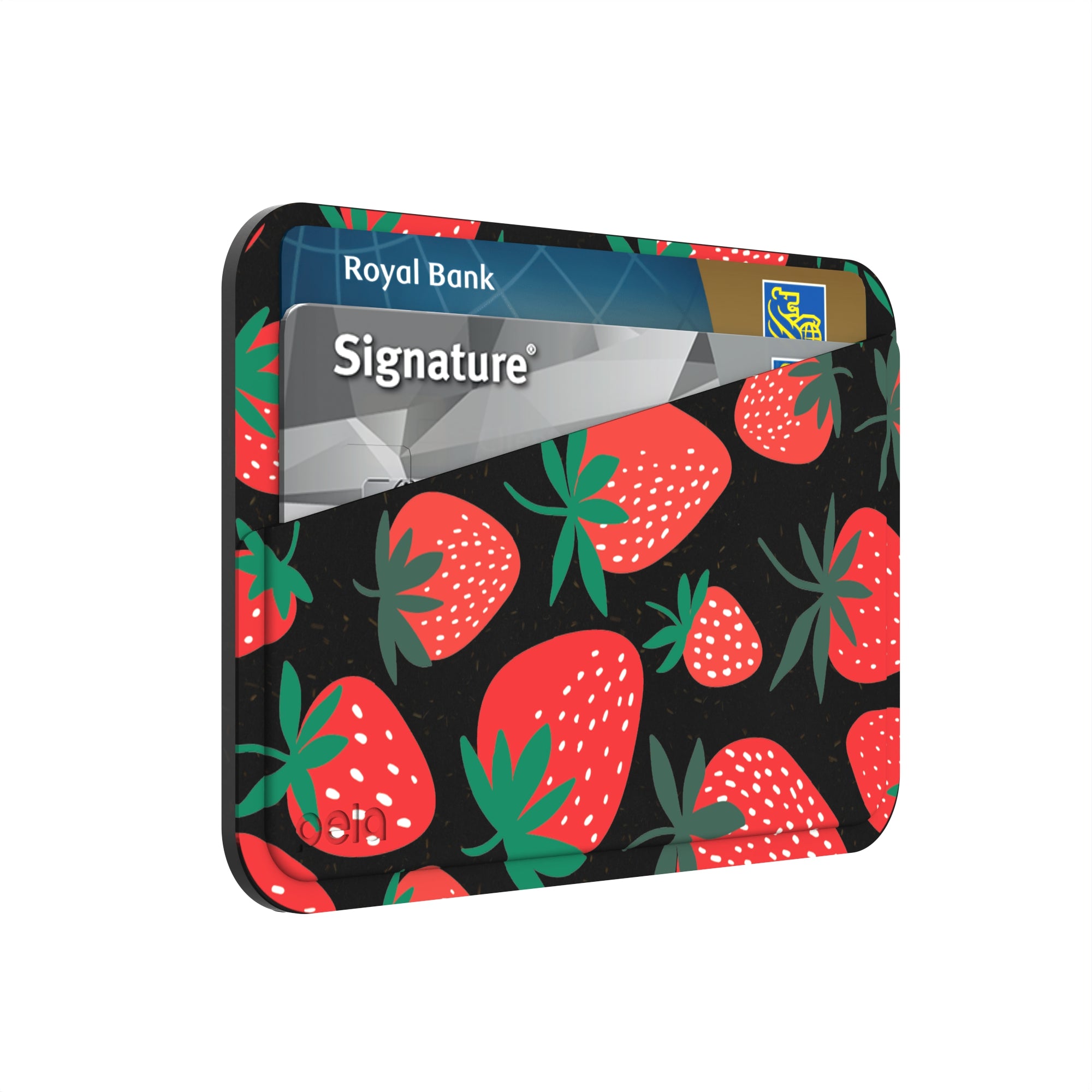 Mini portefeuille Fraises noires