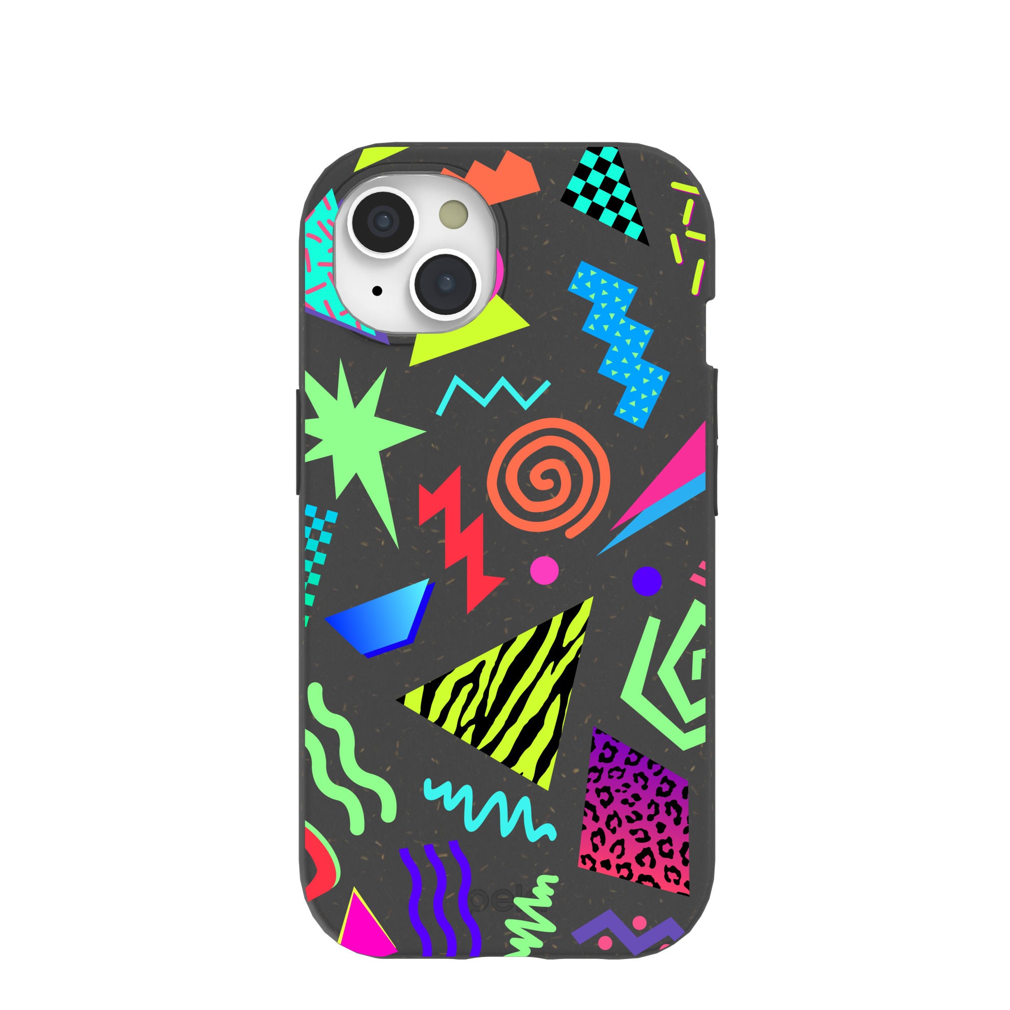 Coque noire Neon Blast pour iPhone 15