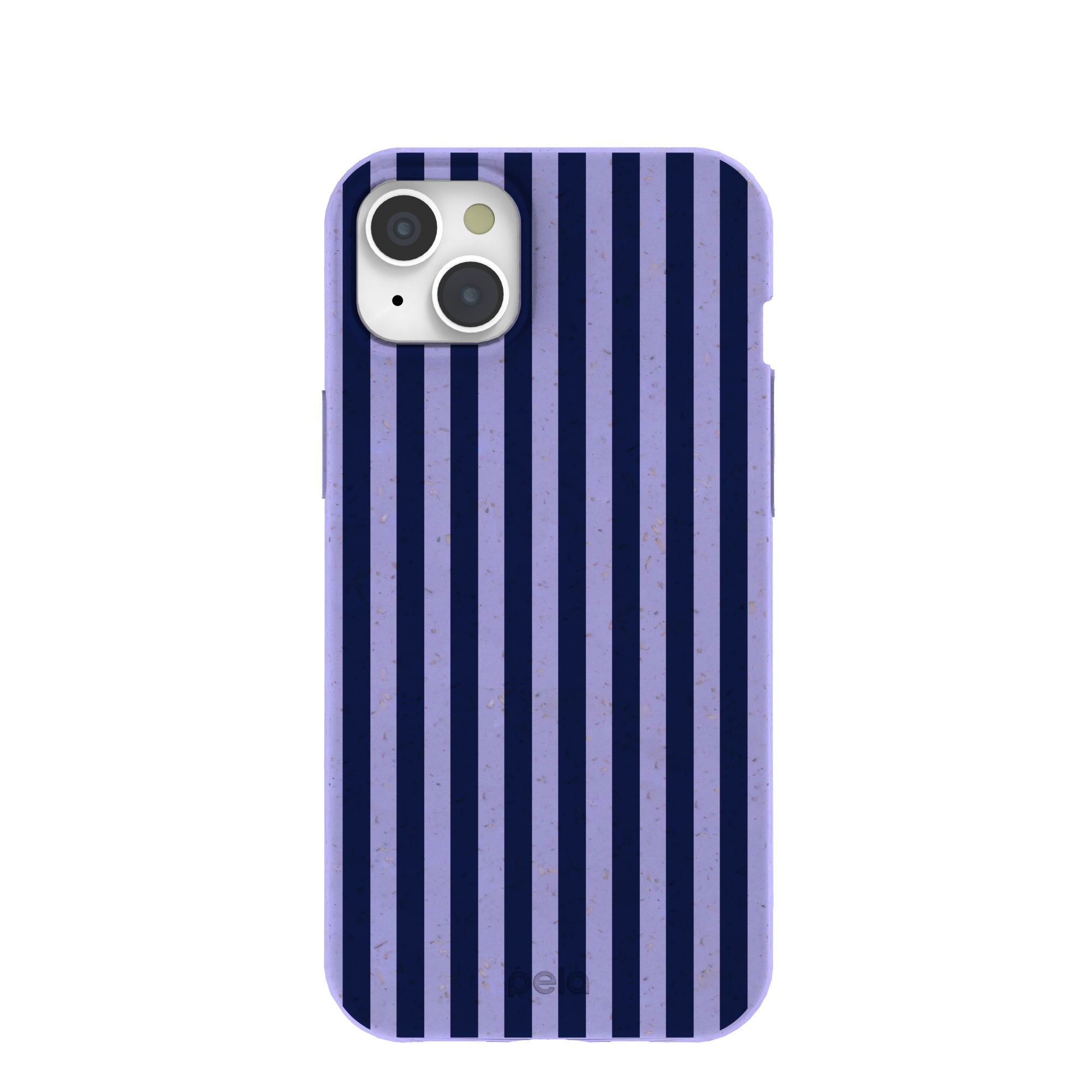 Lavender Small Navy Stripes iPhone 15 Plus Case – Pela Case