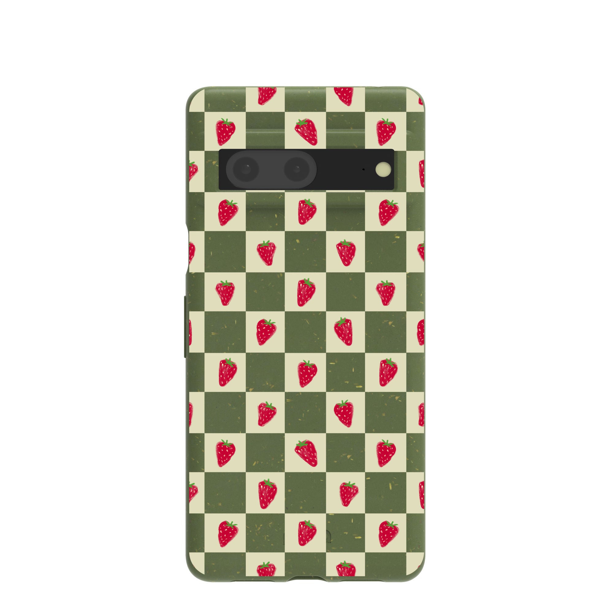 Coque Google Pixel 7 Motif Fraises au sol et champ de fraises