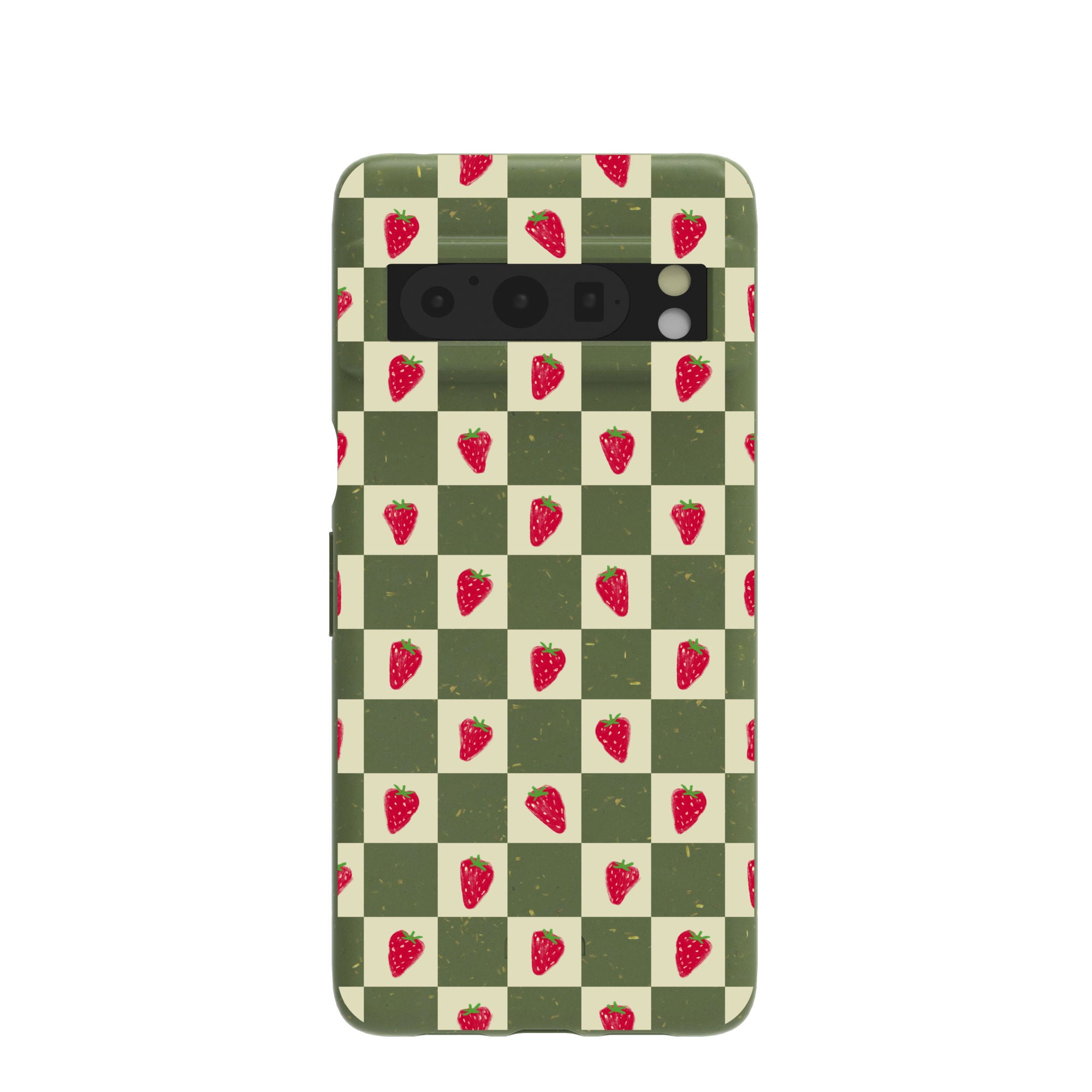 Coque Google Pixel 8 Pro Motif Fraises et Sol Forestier