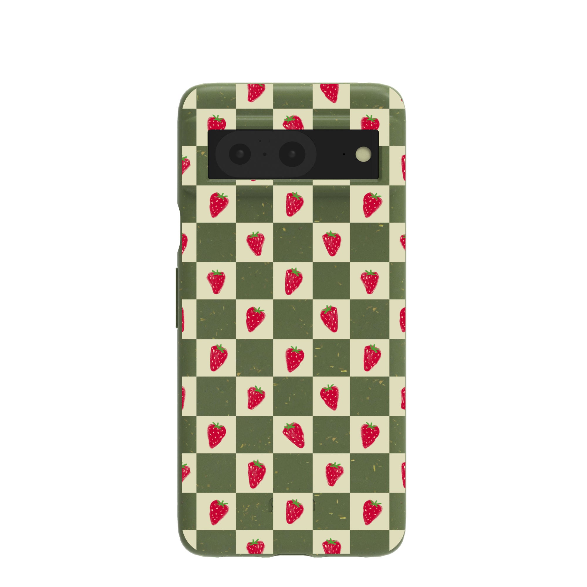 Coque Google Pixel 8 Motif Fraises au sol et champ de fraises