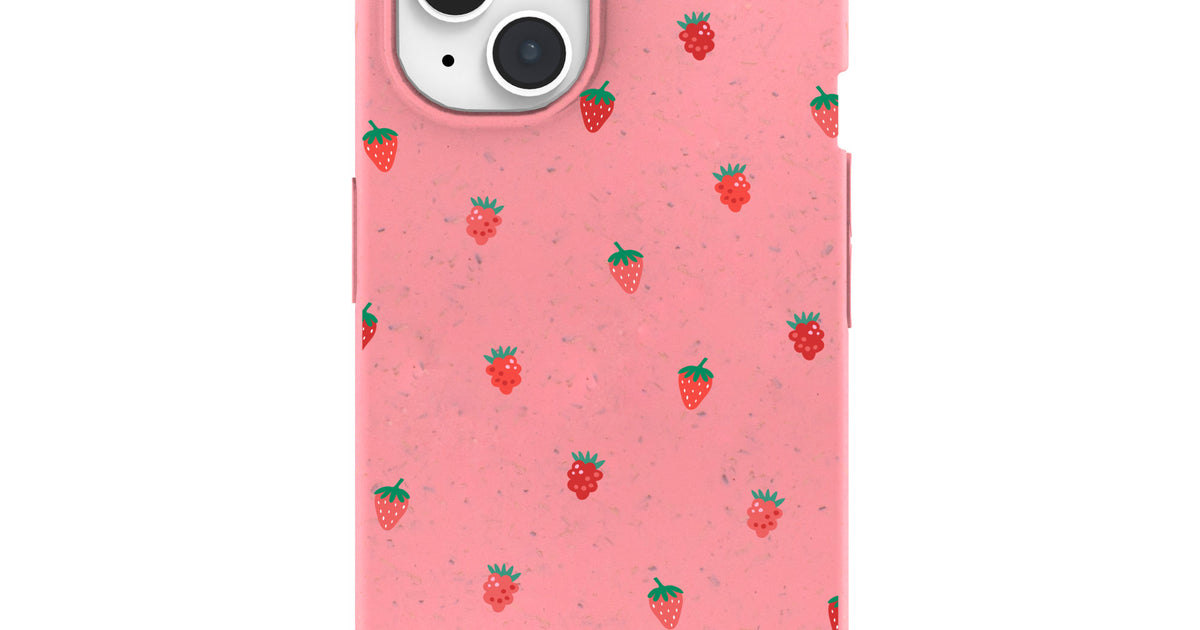 Bubblegum Pink Summer Berries iPhone 15 Case