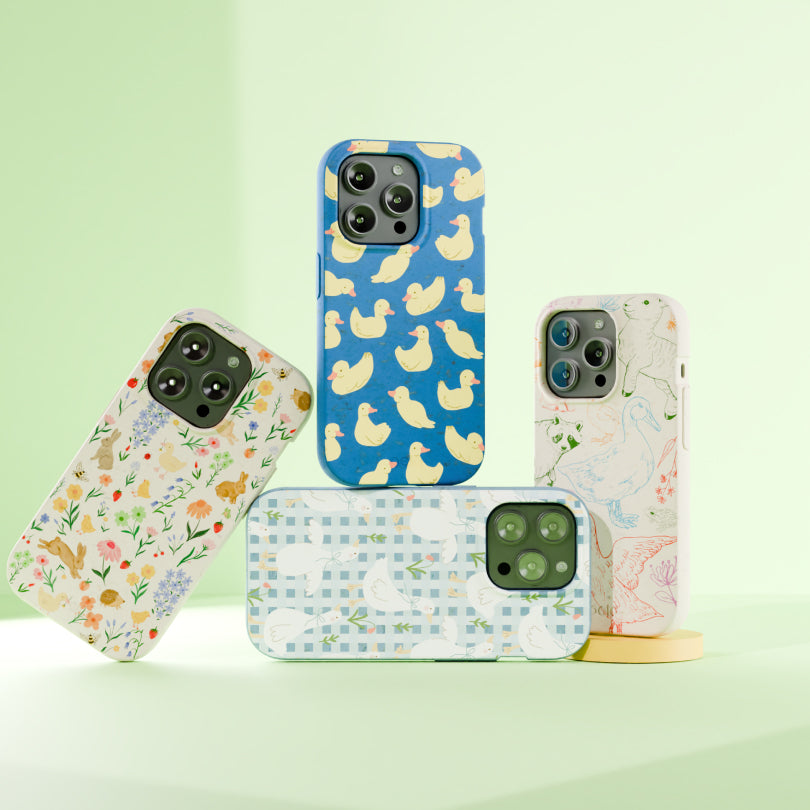 Electric Blue Sunny Ducklings iPhone 17 Pro Max Case - image 2
