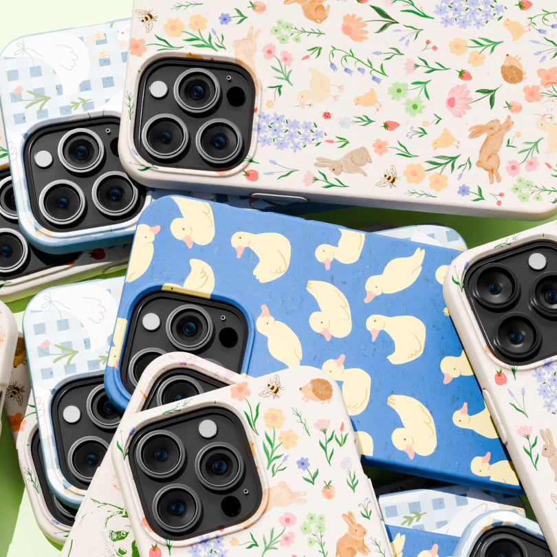 Electric Blue Sunny Ducklings iPhone 17 Pro Max Case - image 4