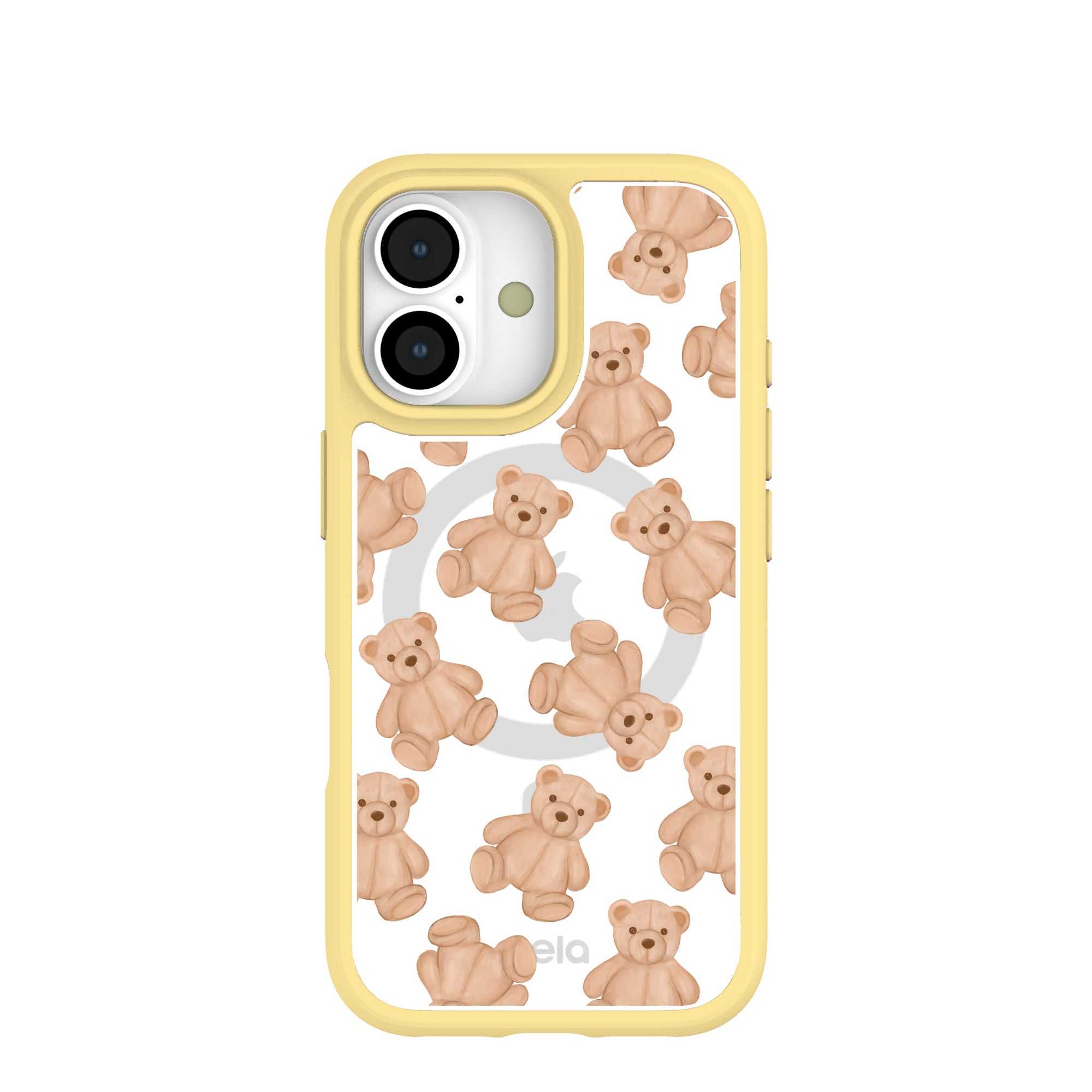 Coque transparente Teddy Love pour iPhone 17 avec Sunbeam Ridge (MagSafe inclus)