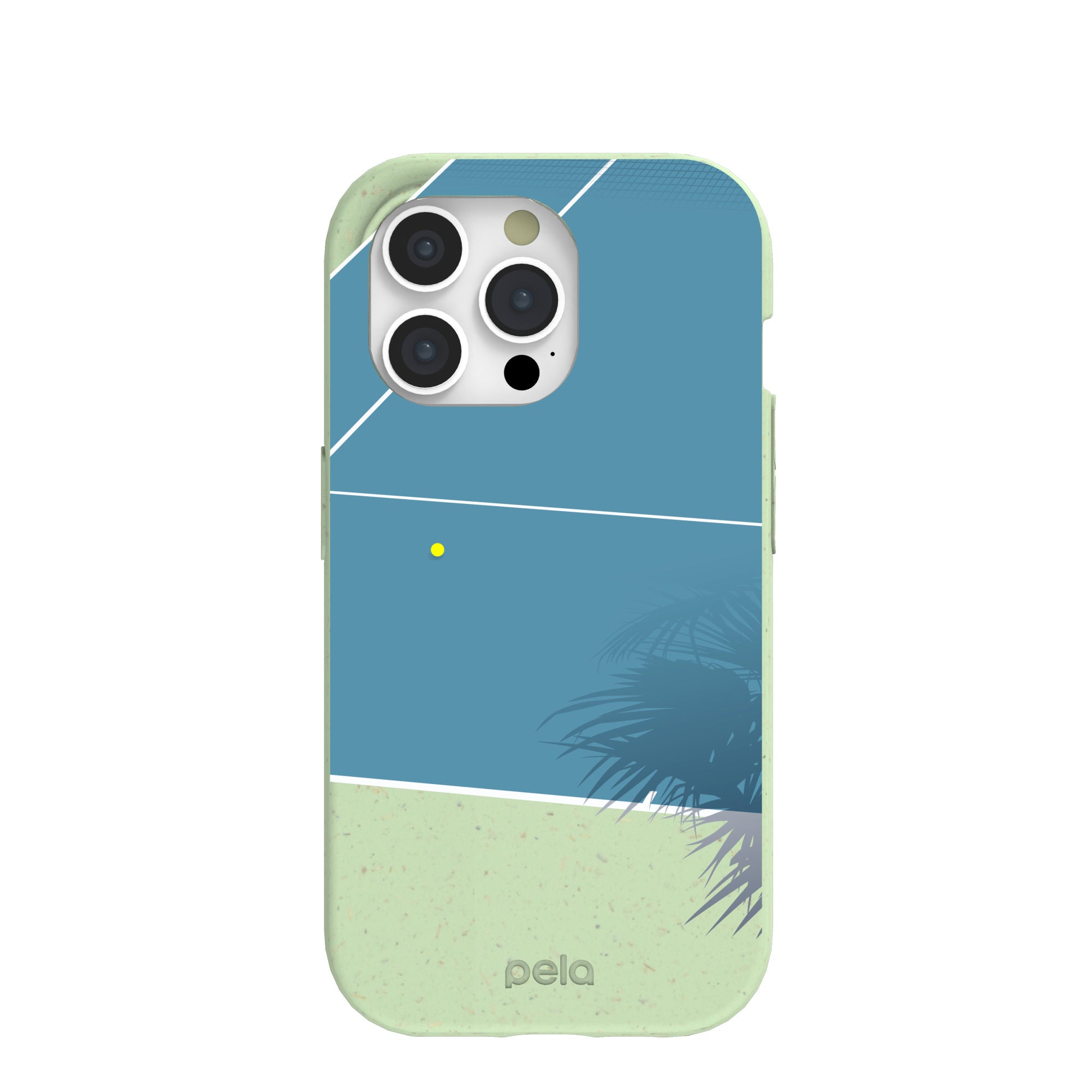 Coque iPhone 15 Pro Vert Sauge Court de Tennis