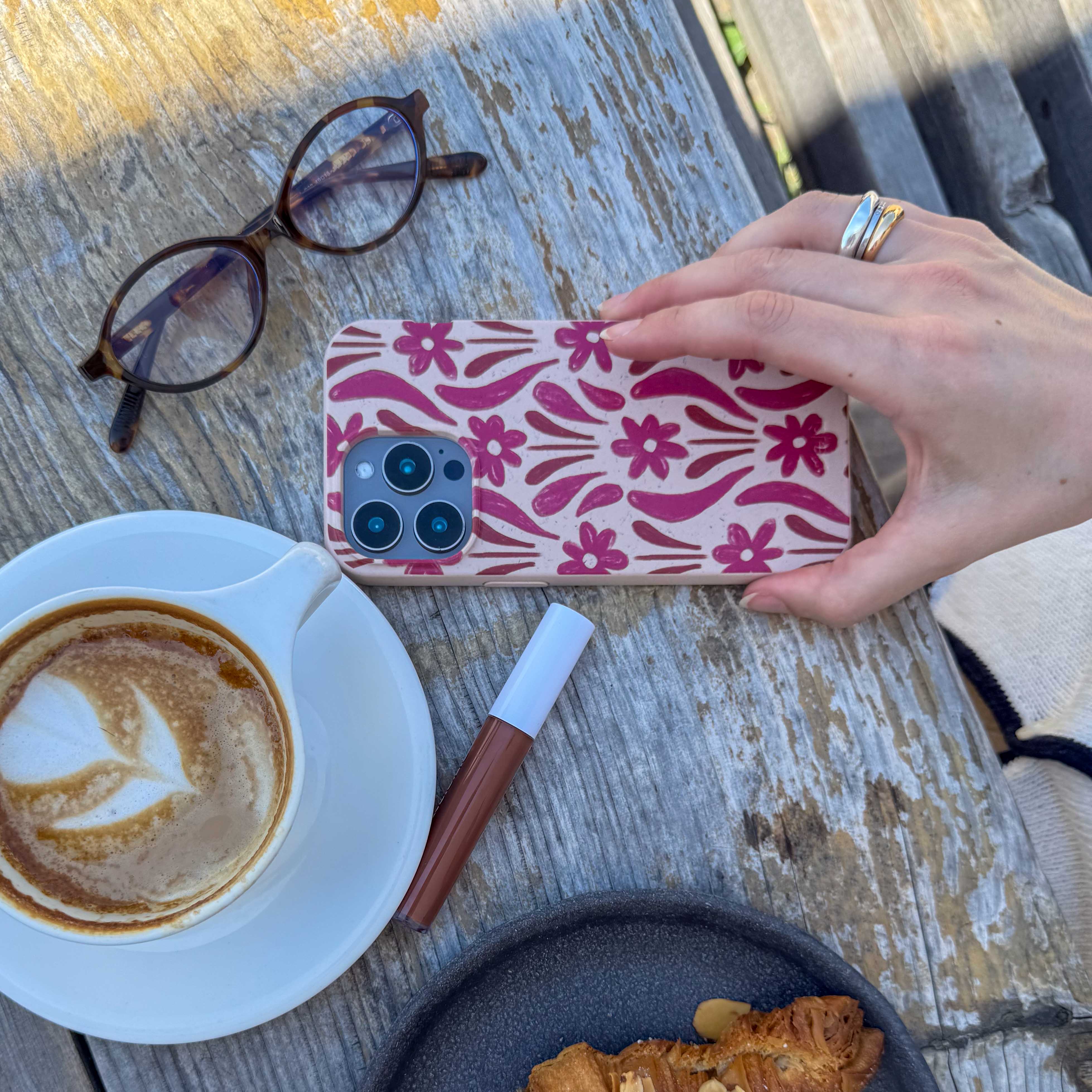 Seashell Flower Stack iPhone 15 Plus Case - image 3