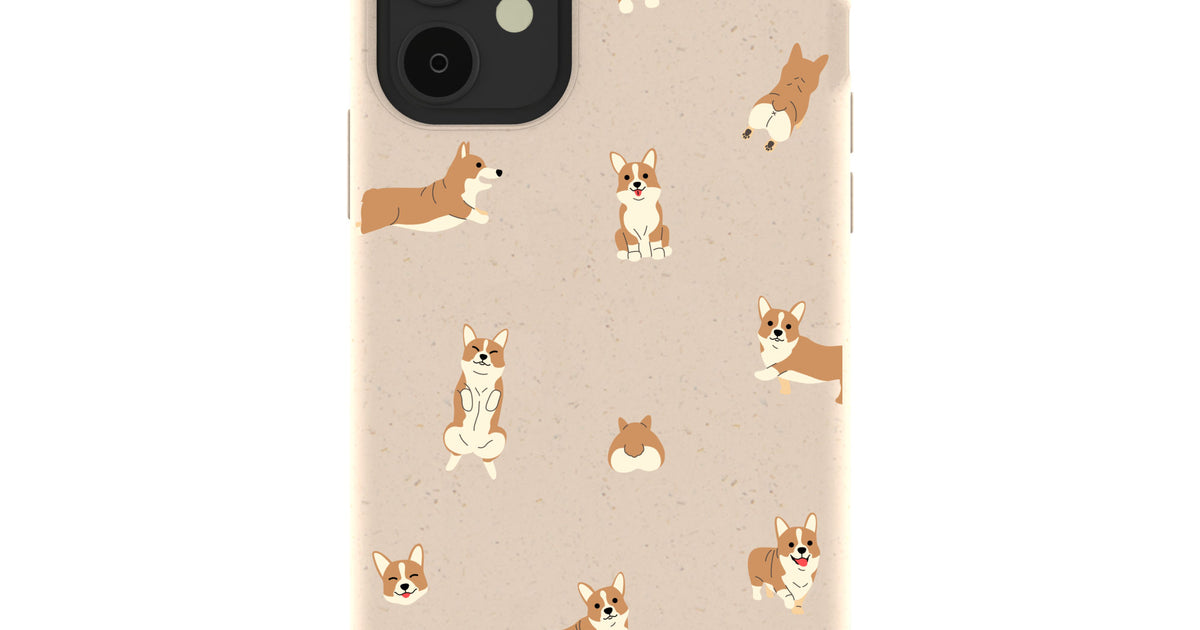 Corgi Phone Case Wallet - Turquoise