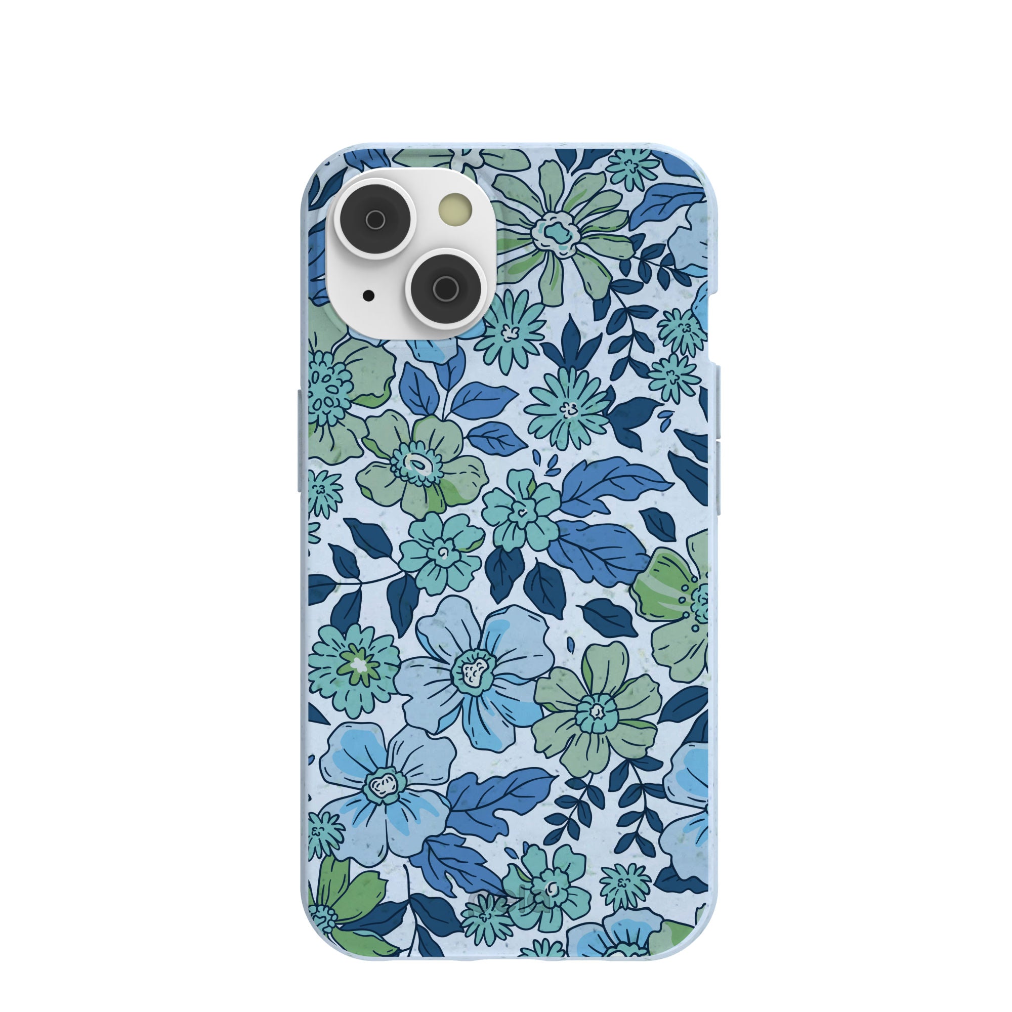 Powder Blue Liberty Florals iPhone 14 Case Pela Case