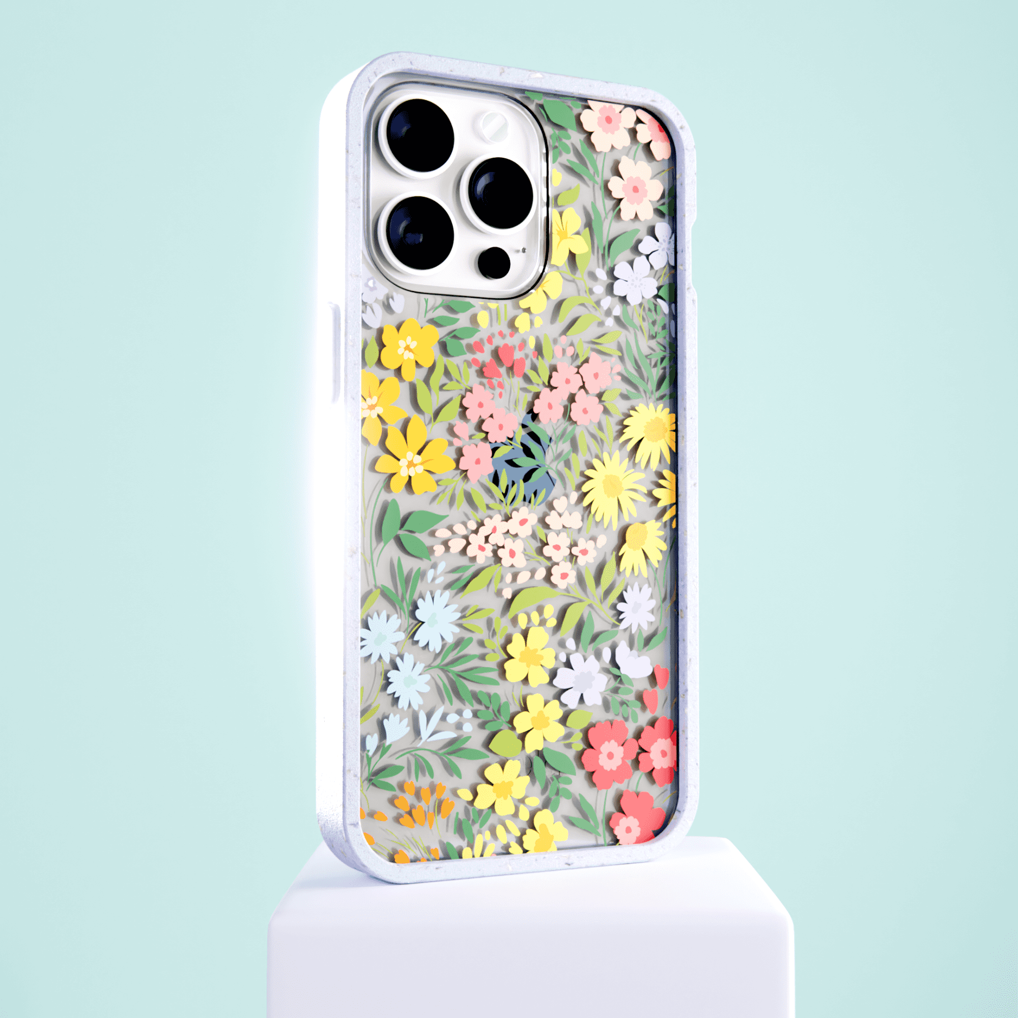 Clear Blooming Wild iPhone 14 Pro Max Case With Lavender Ridge
