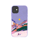 Coque iPhone 11 Lavande Coucher de soleil alpin