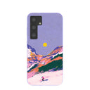 Coque Samsung Galaxy S24 « Coucher de soleil alpin lavande »
