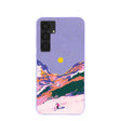 Coque Samsung Galaxy S25+ (Plus) motif coucher de soleil alpin lavande