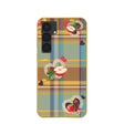 Coque Samsung Galaxy S25+(Plus) à carreaux et motif pomme et miel
