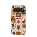 Coque Google Pixel 10 Pro XL à motif coquillages et patchs d'automne