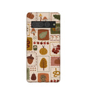 Coque Google Pixel 7 Pro à motif coquillages et patchs d'automne