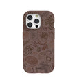 Coque iPhone 15 Pro Bonbons d'automne marron chocolat