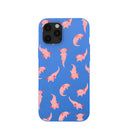 Coque iPhone 12 Pro Max Axolotls Bleu Électrique