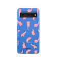 Coque Google Pixel 8 à motif axolotls bleu électrique