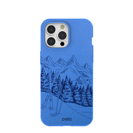 Electric Blue Backcountry Ski iPhone 15 Pro Max Case – Pela Case