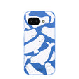 Coque Google Pixel 9a à motif Bélugas bleu électrique