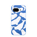 Coque Google Pixel 9a à motif Bélugas bleu électrique