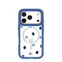 Coque transparente noire et bleue pour iPhone 17 Pro avec motif True Blue Ridge (MagSafe inclus)