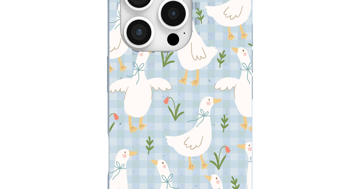 Powder Blue Blooming Quackers iPhone 16 Pro Case – Pela Case