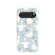 Coque Google Pixel 10 Pro XL à motif de fleurs bleu poudre