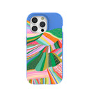 Coque Bloomstatic bleu électrique pour iPhone 15 Pro