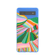 Coque Bloomstatic bleu électrique pour Google Pixel 6a