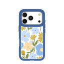 Coque Clear Blossom Trail pour iPhone 17 Pro avec motif True Blue Ridge (MagSafe inclus)