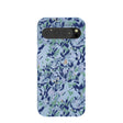 Coque Google Pixel 9 Pro XL bleu poudre à fleurs bleues