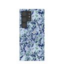 Coque Samsung Galaxy S24 Ultra bleu poudre à fleurs bleues