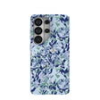 Coque Samsung Galaxy S26 Ultra Bleu poudré à fleurs bleues