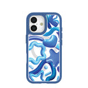 Clear Blue Chrome iPhone 17 Case With True Blue Ridge (MagSafe included)