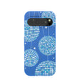 Coque bleu électrique à rainures bleues pour Google Pixel 9/9 Pro
