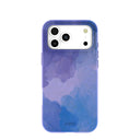Coque pour iPhone 17 Pro Max à reflets bleu lavande